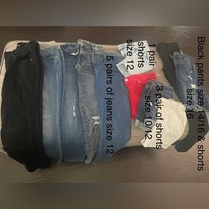 Slightly used shorts & jeans